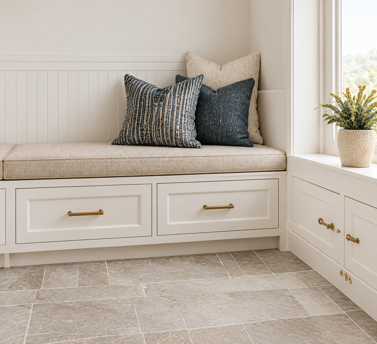 Warm Oak laminate Flooring in a Modern Home